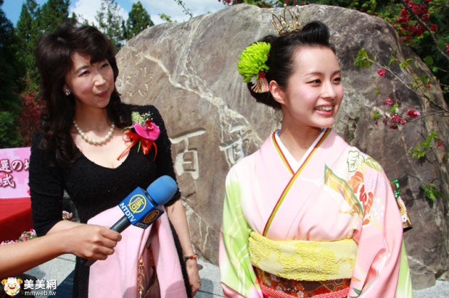 日本櫻花女王來台-親授認證九族文化村為賞櫻名所